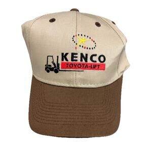 Toyota Strapback Hat Baseball Cap Beige Kenco Forklift Industrial Equipment New